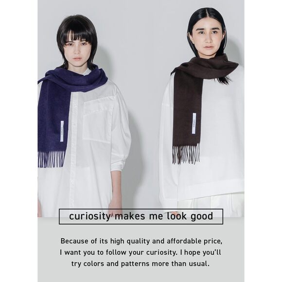 23.dark Brown Cashmere Scarf Large Thick Ladies 4535 - Picture 9 of 9